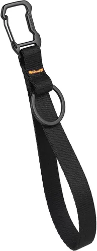 Vista 10 de DELSWIN Llavero de pulsera para llaves, correa de muñeca resistente con mosquetón y llavero, llavero negro