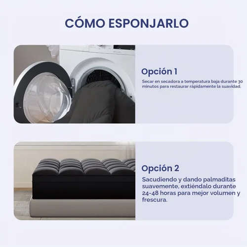Vista 7 de ELEMUSE Cubrecolchón negro individual, funda gruesa para colchón