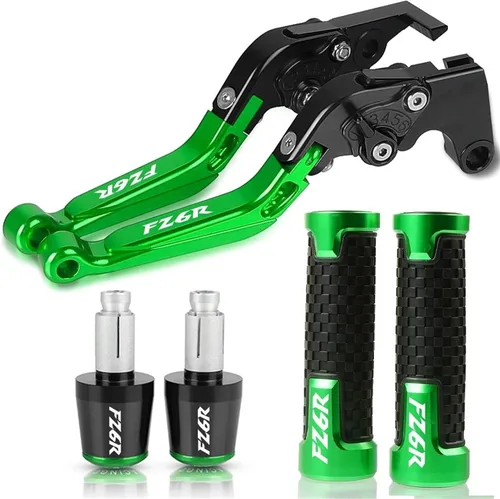 Vista 24 de Palancas de embrague de freno de motocicleta para manillar Yamaha FZ6R FZ 6R FZ-6R 2009 2010 2011 2012 2013 2014 2015 2016 2017 (Color : 1)