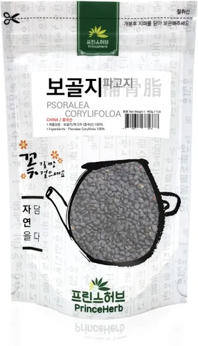 Vista 2 de [Hierba coreana medicinal] 100% Psoralea corylifolia natural, hierba a granel, 16 onzas / 1 libra