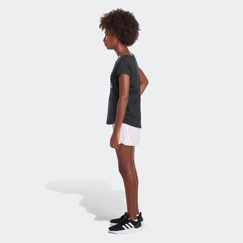 Vista 4 de adidas Pantalones cortos de malla con cintura elástica de 3 rayas para niña