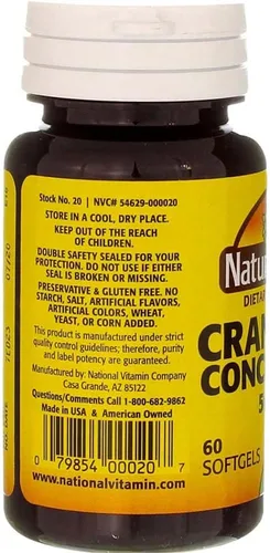 Vista 5 de Nature's Blend Concentrado de Arándano 500 mg 60 Sgels