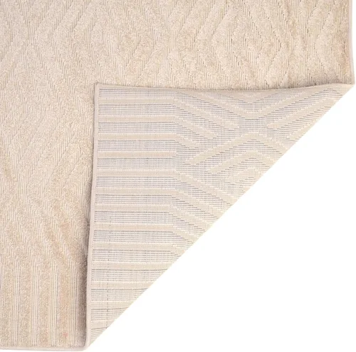 Vista 10 de Rugs.com Sabrina Soto Outdoor Collection Alfombra – 2 x 6 pies alfombra de tejido plano beige perfecta para pasillos y entradas
