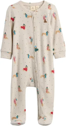 Vista 5 de GAP Traje de una pieza unisex para bebé con cremallera bidireccional y pies