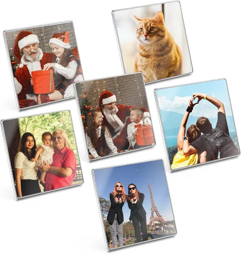 Vista 12 de GEHECRST Imanes de nevera con foto personalizada para refrigerador, imágenes coloridas para el hogar, oficina, cocina, escuela, casillero