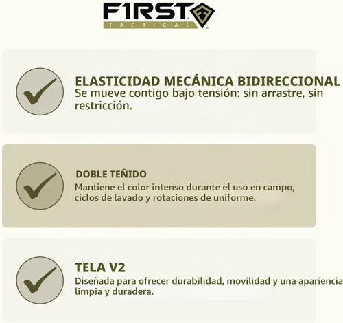 Vista 6 de First Tactical V2 - Pantalón táctico para mujer Tela micro Ripstop con escudo de teflón repelente a las manchas Negro
