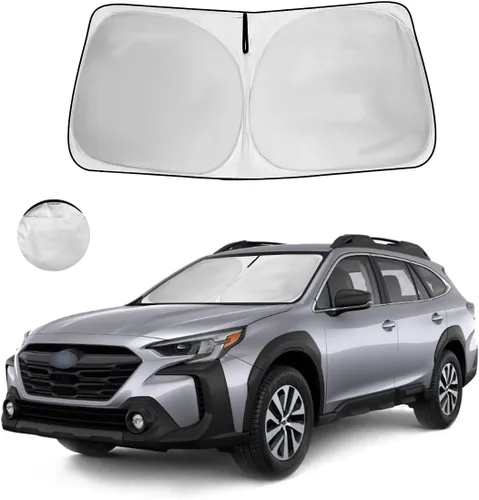 Vista 47 de Parasol para parabrisas, 4 capas, parasol para ventana delantera, bloquea los rayos UV, mantiene el automóvil más fresco