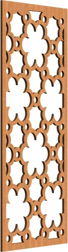 Vista 77 de 9 3/8"W x 24 3/8"H x 1/4"T Southgate Decorativos Paneles De Pared De Madera Calado, Abedul