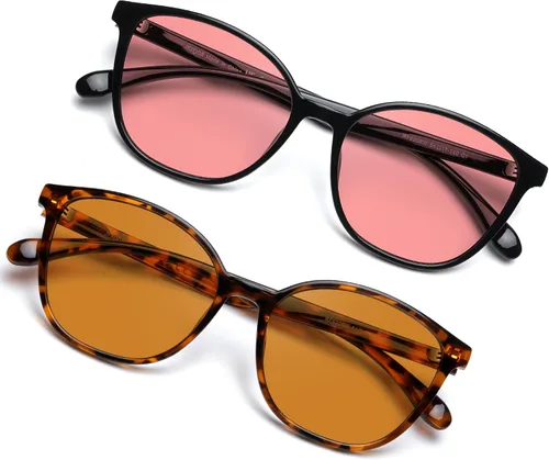 Vista 10 de Gafas de computadora con bloqueo de luz azul para mujer