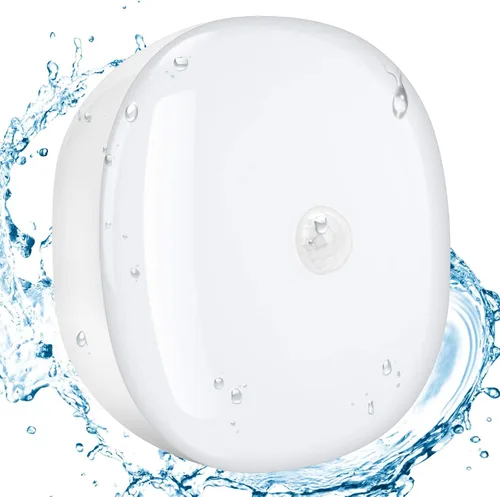 Vista 8 de Luz de techo LED con batería inalámbrica con sensor de movimiento, 300 lúmenes, 5 W, para interiores y exteriores, armario, despensa, escalera