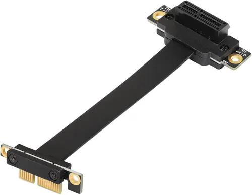 Vista 8 de SinLoon Cable de extensión PCIE 3.0, cable de extensión 36PIN 1X, tarjeta de extensión PCI Express 1X, para chasis 1U, 2U (3.9 in, negro)