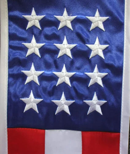 Vista 2 de Del Mex - Bandera del país y Estados Unidos, estola de graduación internacional