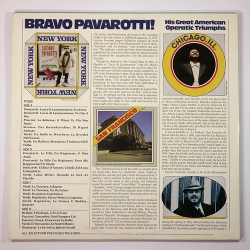 Vista 2 de Bravo Pavarotti His Great American Operatic Triumphs