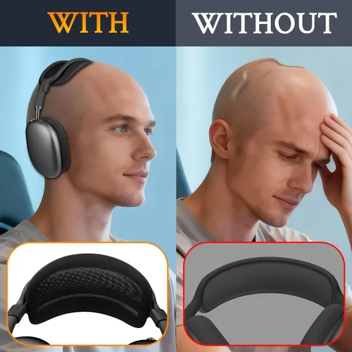 Vista 3 de SOULWIT Almohadilla de alivio de presión con diadema para AirPods Max, protector ergonómico y ligero mejorado para la cubierta de la correa