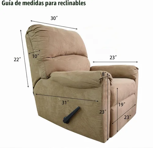 Vista 6 de Easy-Going Funda de sofá reclinable de jacquard elástico, suave de 4 piezas, con lazo elástico, protector de muebles lavable para niños, mascotas