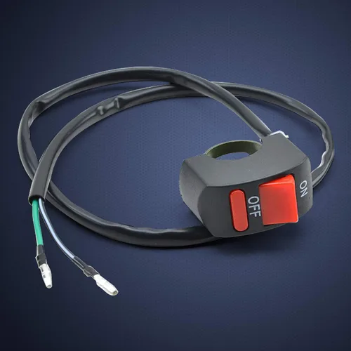 Vista 7 de Interruptor de Manillar de Motocicleta con Botón de Pulsación de Activación/Desactivación y Palanca para Motocicletas U5 U7 U2, Moto Scooter