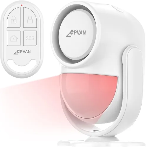 Vista 21 de CPVAN Alarma con sensor de movimiento WiFi, detector de movimiento PIR inteligente de 125 dB con alertas de aplicación de teléfono, sistema