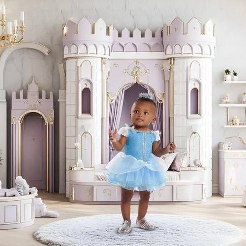 Vista 5 de Disney Disfraz infantil de Cenicienta Prestige para bebé, Azul