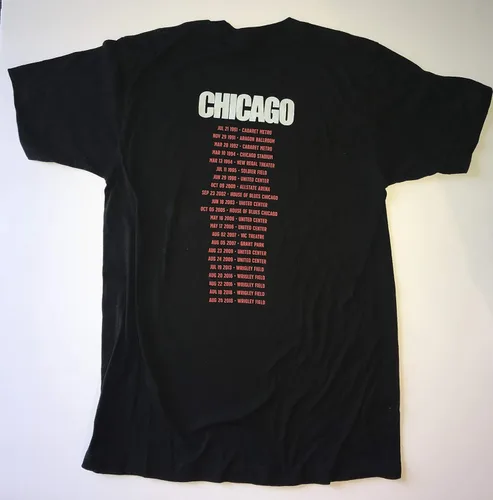 Vista 3 de Camiseta de Pearl Jam Wrigley Field Chicago talla S historia de la banda gira 2018