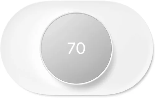 Vista 6 de Kit de embellecedores para el termostato Google Nest - Hecho para el termostato Nest - Accesorio de termostato programable con Wifi - Nieve
