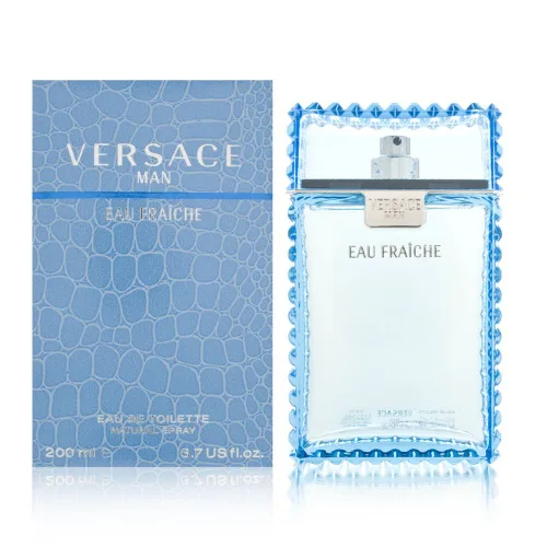 Vista 4 de Versace Man Eau Fraiche Por Edt Splash (Mini) Para Hombres 5 Ml