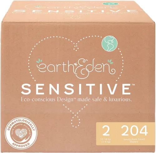 Vista 8 de Earth & Eden Sensitive Pañales ecológicos e hipoalergénicos Talla 1 176