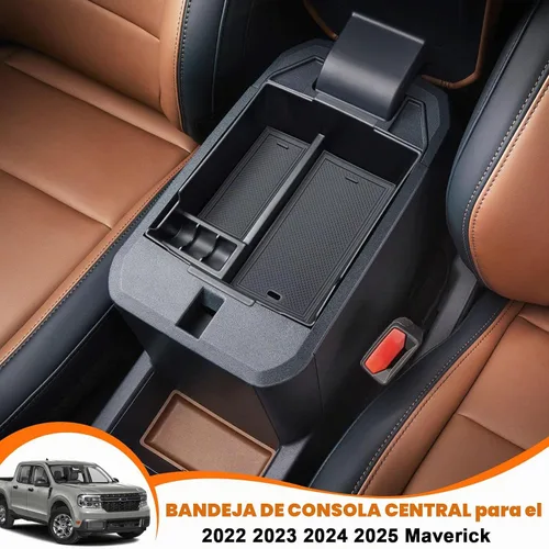 Vista 2 de TOPINSTALL Center Console Organizer for 2022-2026 Ford Maverick-Black Negro