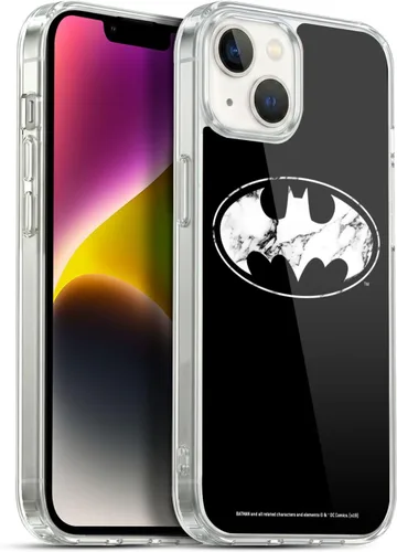 Vista 347 de Head Case Designs Funda de gel con licencia oficial de Batman DC Comics Bat Signal Logos [protección de grado militar] compatible con Apple iPhone 7