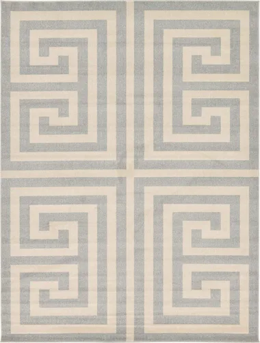 Vista 30 de Unique Loom Athens Collection - Alfombra clásica geométrica moderna con diseño de bordes, 3 pies 3 pulgadas x 5 pies 3 pulgadas, negro/beige negro
