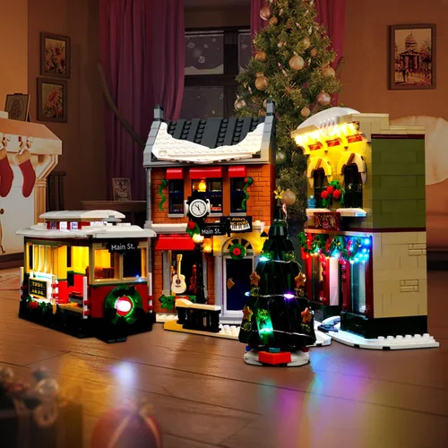 Vista 6 de BrickBling Luz LED - Compatible con Lego 10308, idea de regalo - Versión de control remoto