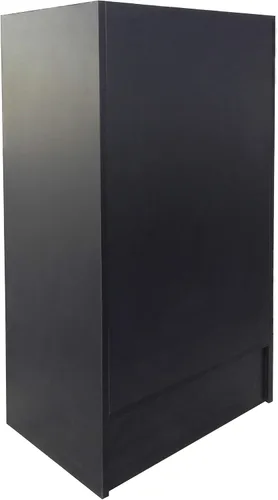 Vista 5 de FixtureDisplays® Soporte negro para caja registradora con estante de almacenamiento ajustable 119721