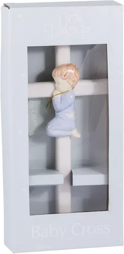Vista 3 de Roman Giftware Inc., regalos para niños, bebé nuevo, 7.5 pulgadas de alto, niño orante valencia, religioso, inspirador, duradero (7 x 4 x 1)