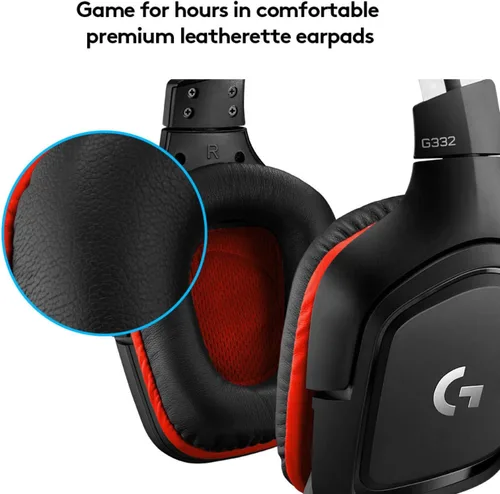 Vista 4 de Logitech G332 Auriculares estéreo para juegos para PC, PS4, Xbox One, Nintendo Switch (renovado)