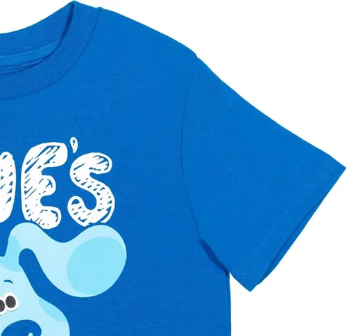 Vista 7 de Nickelodeon Blue's Clues - Camiseta de manga corta para niños, color azul oscuro