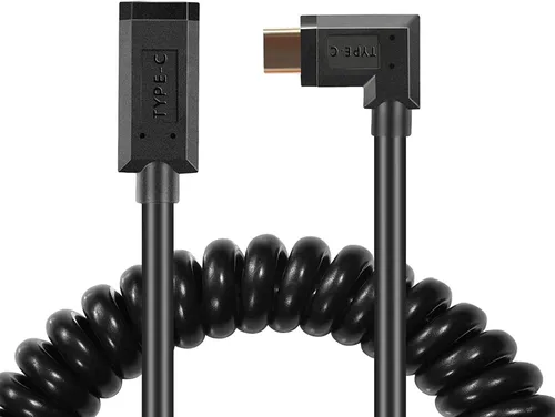 Vista 9 de Cable de expansión USB 2.0 en espiral de 10 a 105 pulgadas, tipo A macho a mini B, cable USB largo en espiral estándar, flexible, largo