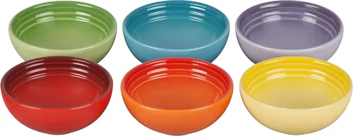 Vista 8 de Le Creuset Set De 6 Cuencos Vancouver Pinch 2 Oz Blanco