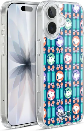 Vista 15 de Head Case Designs Snoopy Deco Dreams - Funda de gel suave con licencia oficial de Peanuts Blue Pattern compatible con Apple iPhone 7 Plus/iPhone 8
