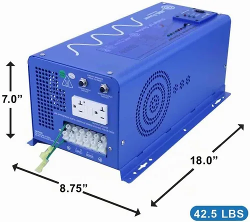 Vista 6 de AIMS Potencia 24 V Cargador Inversor Sinusoidal puro