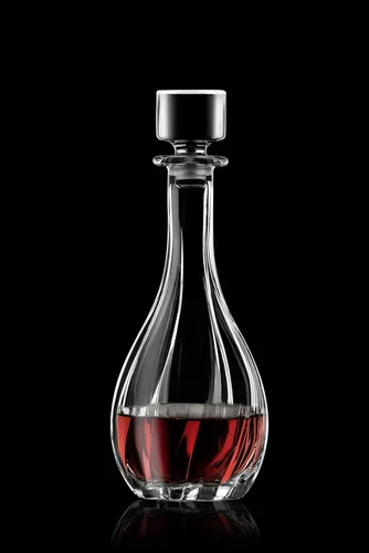 Vista 2 de Decantador de vino de cristal con tapón - jarra - para rojo - blanco - vino - vidrio de cristal 30 onzas - Hecho en Europa - por Barski