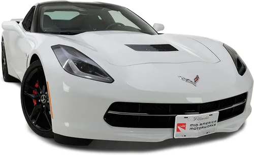 Vista 2 de Soporte de matrícula frontal Se adapta a Corvette C7 2014-2019 Montaje atornillado sin taladrar No se adapta a C7 con un divisor