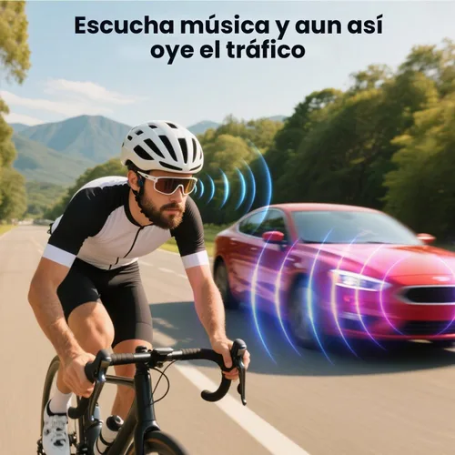 Vista 4 de Auriculares deportivos Bluetooth de conducción ósea de oído abierto, resistentes al sudor, inalámbricos, auriculares inalámbricos Bluetooth