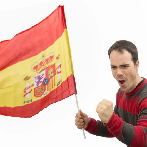 Vista 2 de Bandera España 90 x 60 cm