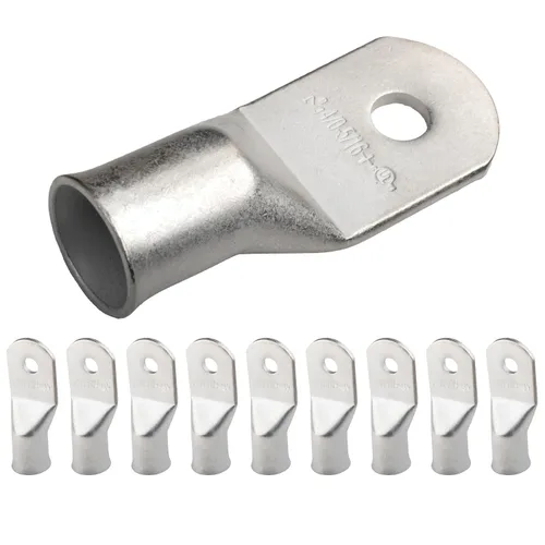 Vista 211 de SELTERM 5 piezas terminales de cable de cobre estañado 1/0 AWG perno de 1/2", extremos de cable de batería, terminales de anillo, conectores