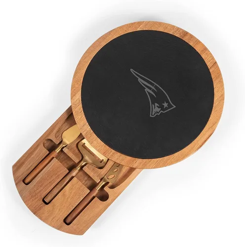 Vista 10 de PICNIC TIME NFL NFL Insignia - Tabla de servir unisex para adultos, acacia y pizarra con herramientas de queso