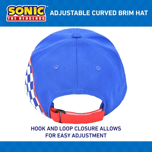 Vista 3 de Sonic The Hedgehog Baseball Cap, Kids Adjustable Baseball Hat