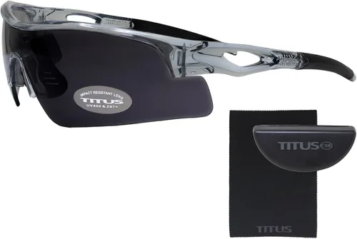 Vista 11 de TITUS G20 Smoke Safety Glasses Shooting Eyewear Protection ANSI Z87+ Negro