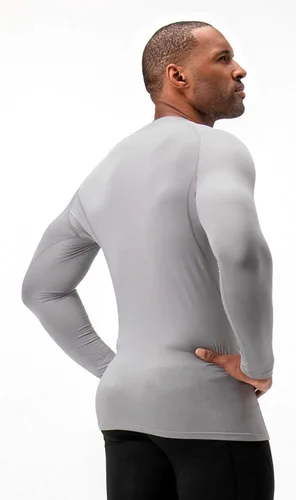 Vista 4 de DEVOPS - Camiseta térmica de compresión de manga larga para hombre 2