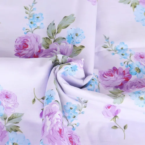 Vista 7 de Juego de 2 fundas de almohada de algodón blanco tamaño Queen, con estampado floral, súper suave, con cierre de sobre