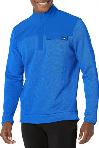 Vista 17 de Under Armour Sudadera Drive Storm con media cremallera para hombre (001) Negro / Blanco