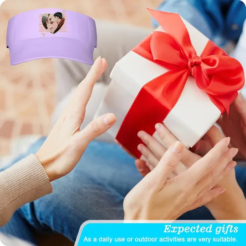 Vista 7 de Custom Visor Hat for Men Women Personalized Design Your Own Text Logo Adjustable Sport Baseball Cap